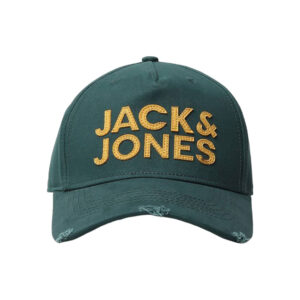 Boné Verde & Amarelo Masculino Bordado de Jack & Jones