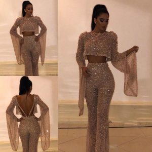 Trade European and American Women's Tight Jumpsuit Sexy Long-sleeved Jumpsuit European and American Fake Two-piece New Style for Women