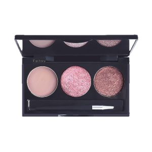 Eyeshadow Palette Three-Color Pearlescent Matte Makeup Eyeshadow Beginner Eyeshadow Low Saturation Gray Pink Makeup Palette