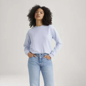 Moletom Levis Everyday Sweatshirt Azul Manga Longa A59420020