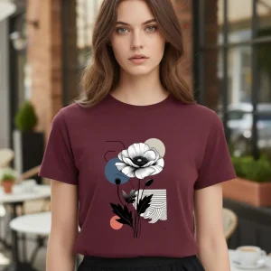 Camiseta Feminina T-shirt Algodão Moda Luxo Dia De Festa