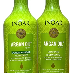 Kit Inoar Shampoo + Condicionador Argan Oil Hidratante 2X1Litro