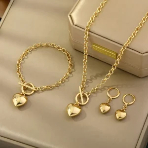 Conjunto De Joias Leves De Luxo Europeu E Americano