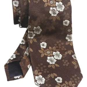 ] Gravata Formal Masculina De Seda Trançada Com Estampa {