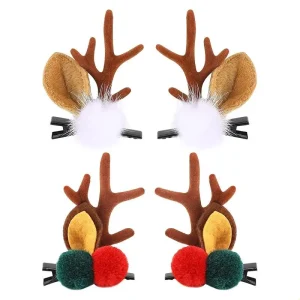 2 Pares De Chifres De Rena Fofos, Orelhas, Acessórios De Cab