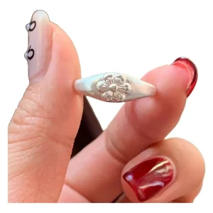 Anel De Dedo Indicador Aberto Feminino Em Prata Pura 990