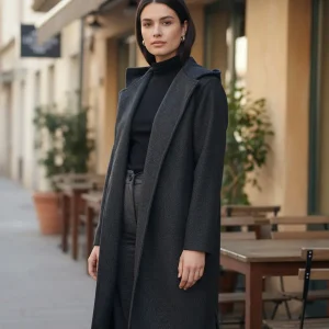 Casaco Sobretudo Feminino Lã Batida Inverno