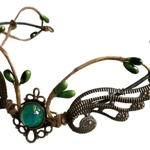 Chapéu De Coroa De Elfo, Acessório De Cabelo De Casamento Pa