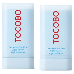 2 Peças De Barra Solar De Algodão Macio Spf50 Pa 0,67 [tocob