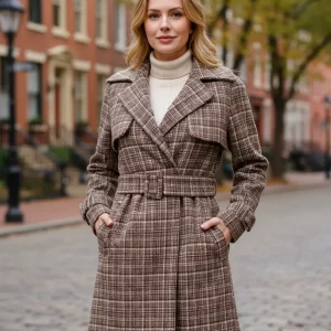 Trech Coat Feminino Lã Batida Lã Lanobre 12560