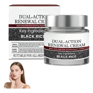 /creme Reparador Calmante De Arroz Preto E Branco/