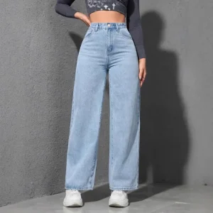 Calças De Ganga Para Mulher, Corte Longo, Estilo Americano