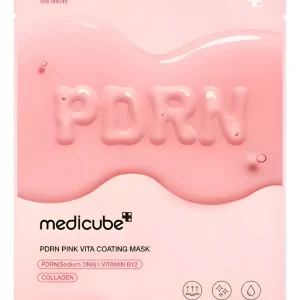 Medicube Pdrn Pink Vita Coating Mask Revitalização Intensa