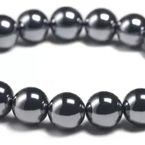 Pulseira Magnetica Pedra Magnetita Imantada Bracelete Esfera