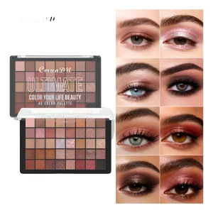 /.... Paleta De Sombras Cmaadu 40 Cores Foscas E .