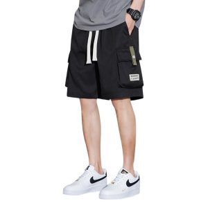 Tooling Shorts Men's Summer Oversize Large Size Loose Straight Sports Pants Ice Silk Quick-drying Casual Basketball Pants