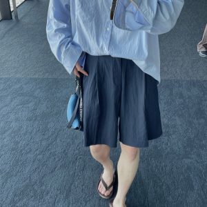 Summer New High-grade Breathable Non-ironing Men's Casual Shorts Korean-style All-match Simple Trendy Straight