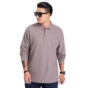 New Large Size Men's Plus Size Long-Sleeved T-Shirt Men's Business Casual Versatile Plus Size Long-Sleeved T-Shirt for Men