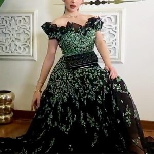 Summer European and American New Ladies Lace Wedding Dress Sequin Dress Dress