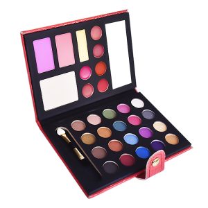 Eye Makeup Book-Style 20-Color Eyeshadow, Lipstick Makeup Palette