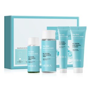 Tea tree salicylic acid hydrating moisturizing oil control four-piece skin care products