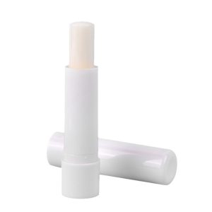White Tube Moisturizing Lip Balm 4.6g Unscented Light and Moisturizing Lip Balm