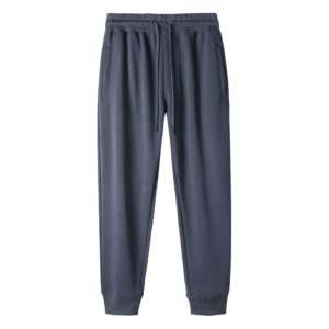 Antibacterial fabric zipper casual pants men's high waist knitted pants autumn new basic lovers pants
