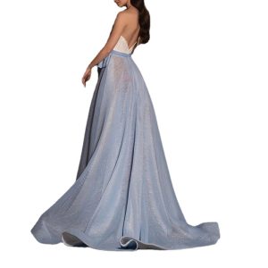 Women's Clothing Light Luxury High-end Host Banquet Dress Chest Wrap Shoulder Split Evening Dress