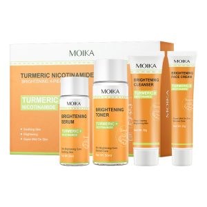 Turmeric nicotinamide bright white moisturizing four-piece skin care set